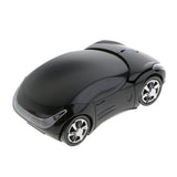 Maxbell 2.4GHz Wireless Mouse Mice Car Shape USB Receiver for Laptop PC Black