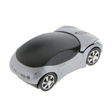 Maxbell 2.4GHz Wireless Mouse Mice Car Shape USB Receiver for Laptop PC Sliver