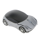 Maxbell 2.4GHz Wireless Mouse Mice Car Shape USB Receiver for Laptop PC Sliver