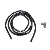 Maxbell Flexible Spiral Tube Wrap Cable Wire Organizer Management  10mm black