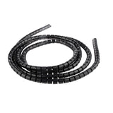 Maxbell Flexible Spiral Tube Wrap Cable Wire Organizer Management  10mm black