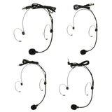 Maxbell Double Ear Hook Wired Headset Headworn Microphone Black XLR 3Pin