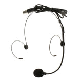 Maxbell Double Ear Hook Wired Headset Headworn Microphone Black XLR 3Pin