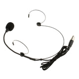 Maxbell Double Ear Hook Wired Headset Headworn Microphone Black XLR 3Pin