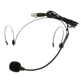 Maxbell Double Ear Hook Wired Headset Headworn Microphone Black XLR 3Pin