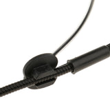 Maxbell Double Ear Hook Wired Headset Headworn Microphone Black 3.5mm Straight Angle