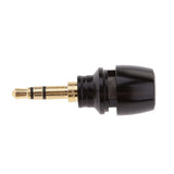 Maxbell Mini Plug in Vocal Instrument Condenser Microphone 3.5mm Mono TS Plug Black