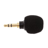 Maxbell Mini Plug in Vocal Instrument Condenser Microphone 3.5mm Mono TS Plug Black