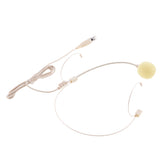 Maxbell Double Ear Hook Wired Headset Headworn Microphone Beige XLR 3Pin