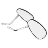 Maxbell Motorcycle Chrome Rearview Side Mirrors for Kawasaki Suzuki Chopper Scooter