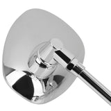 Maxbell Motorcycle Chrome Rearview Side Mirrors for Kawasaki Suzuki Chopper Scooter