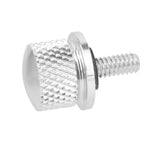 Maxbell 1/4" CNC Seat Mount Bolt Screw Cap For Harley Dyna Sportster Silver