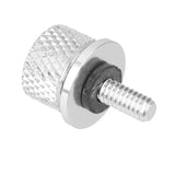 Maxbell 1/4" CNC Seat Mount Bolt Screw Cap For Harley Dyna Sportster Silver