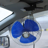 Maxbell Mini Ocillating Cooling Clip Air Fan Portable for Truck Car Vehicle-12V