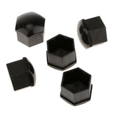 Maxbell 20x T39 Wheel Lug Bolt Nut Cap Center Cover for Audi Skoda+Remove Tool Black
