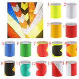 Maxbell Reflective Warning Conspicuity Tape Arrow Pattern Sticker -Red with White