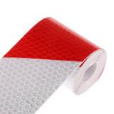 Maxbell 3M Red White Reflective Safety Warning Conspicuity Tape Film Sticker