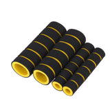 Maxbell 4 in 1 Motorcycle Foam Nonslip Handlebar Hand Grips Cover Set Gloves Yellow