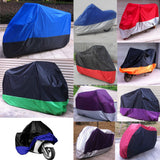 Maxbell Motorcycle Cover Waterproof Outdoor Weather Protection Black+Blue XXL