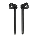 Maxbell Universal 37mm CNC Fork Clip-ons Handle Grip Handlebar for Motorcycle Black