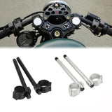 Maxbell Universal 37mm CNC Fork Clip-ons Handle Grip Handlebar for Motorcycle Black