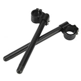 Maxbell Universal 37mm CNC Fork Clip-ons Handle Grip Handlebar for Motorcycle Black