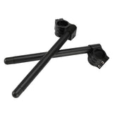 Maxbell Universal 41mm CNC Fork Clip-ons Handle Grip Handlebar for Motorcycle Black