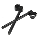 Maxbell Universal 41mm CNC Fork Clip-ons Handle Grip Handlebar for Motorcycle Black