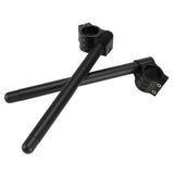 Maxbell Universal 41mm CNC Fork Clip-ons Handle Grip Handlebar for Motorcycle Black