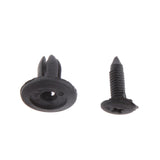 Maxbell 50PCS Bumper Fender 6mm Hole Black Plastic Rivets Fasteners Clips for Toyota