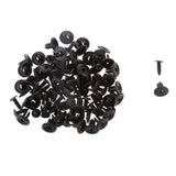 Maxbell 50PCS Bumper Fender 6mm Hole Black Plastic Rivets Fasteners Clips for Toyota