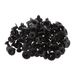 Maxbell 50PCS Bumper Fender 6mm Hole Black Plastic Rivets Fasteners Clips for Toyota