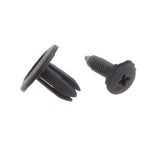 Maxbell 50PCS Bumper Fender 6mm Hole Black Plastic Rivets Fasteners Clips for Toyota