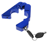 Maxbell CNC Motorcycle Aluminum Handlebar Grip Brake Lever Throttle Lock+2 Keys Blue