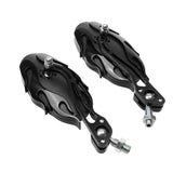 Maxbell 2pcs-Black 10mm Motorcycle Motorbike Scooter Fire Shape Rear View Mirrors