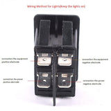 Maxbell 4x 4Pins LED On/Off Rocker Toggle Switch Driving Fog Lamp/Work Light Bar