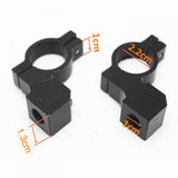 Maxbell Pair Motorcycle Motorbike 10mm Handlebar Mirror Mount Clamp Bracket Black