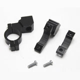 Maxbell Pair Motorcycle Motorbike 10mm Handlebar Mirror Mount Clamp Bracket Black