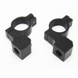 Maxbell Pair Motorcycle Motorbike 10mm Handlebar Mirror Mount Clamp Bracket Black