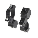 Maxbell Pair Motorcycle Motorbike 10mm Handlebar Mirror Mount Clamp Bracket Black