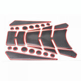 Maxbell Universal Motorcycle 3D Gas Tank Protector Pad Fish Sticker Red/Black