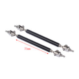 Maxbell 75mm Adjustable Front / Rear Wind Splitter Frame Bumper Protector Rod Black