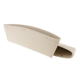 Maxbell Car Seat Slit Pocket PU Leather Catcher Storage Organizer Box Caddy Beige