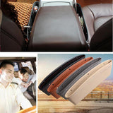 Maxbell Car Seat Slit Pocket PU Leather Catcher Storage Organizer Box Caddy Beige
