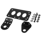 Maxbell Motorcycle Side License Plate Mounting Bracket for Harley Tail Light - Black