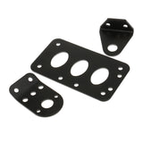 Maxbell Motorcycle Side License Plate Mounting Bracket for Harley Tail Light - Black