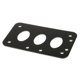 Maxbell Motorcycle Side License Plate Mounting Bracket for Harley Tail Light - Black