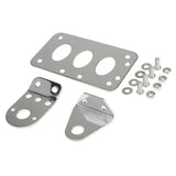 Maxbell Motorcycle Side License Plate Mounting Bracket for Harley Tail Light Silver