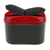 Maxbell Mini Car Removable Trash Bin Rubbish Garbage Can Storage Box with Hook Red