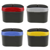 Maxbell Mini Car Removable Trash Bin Rubbish Garbage Can Storage Box with Hook Red